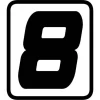 Barracuda Sticker Cijfer -8- (per stuk)