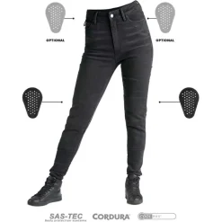 Pando Moto Kusari COR 01 Dames Motorjeans Skinny